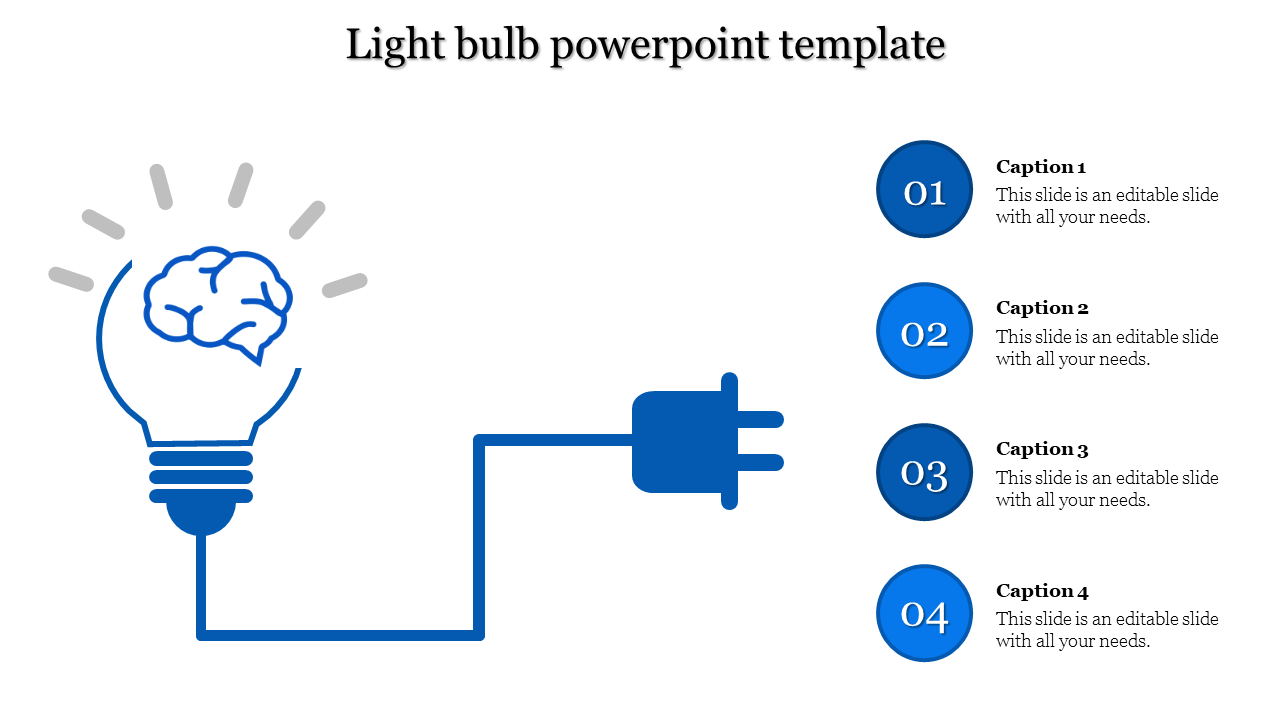 light bulb powerpoint template-light bulb powerpoint template-4-Blue